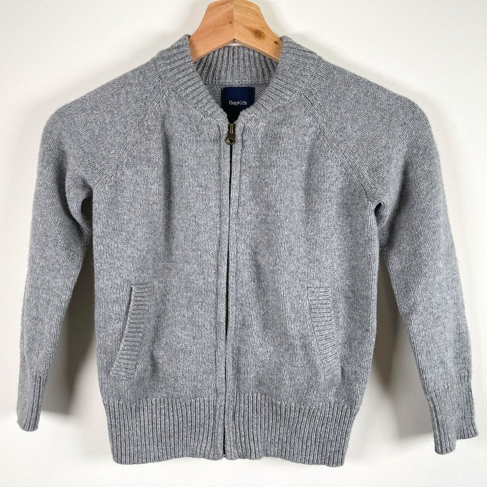 Gap Kids Full Zipper Knitted Sweater sz xs 4-5